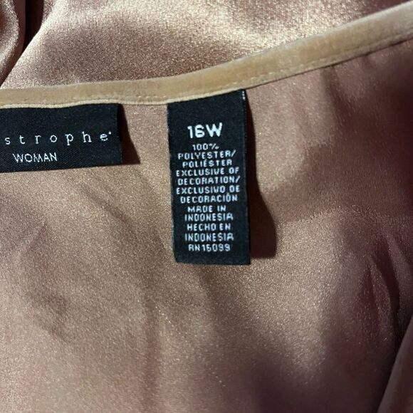 Apostrophe Metallic GOLD 18W Tank Top Formal - Picture 8 of 10